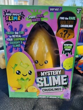 Mystery Slime Crushlings - Yellow Surprise Egg RARE VIRAL